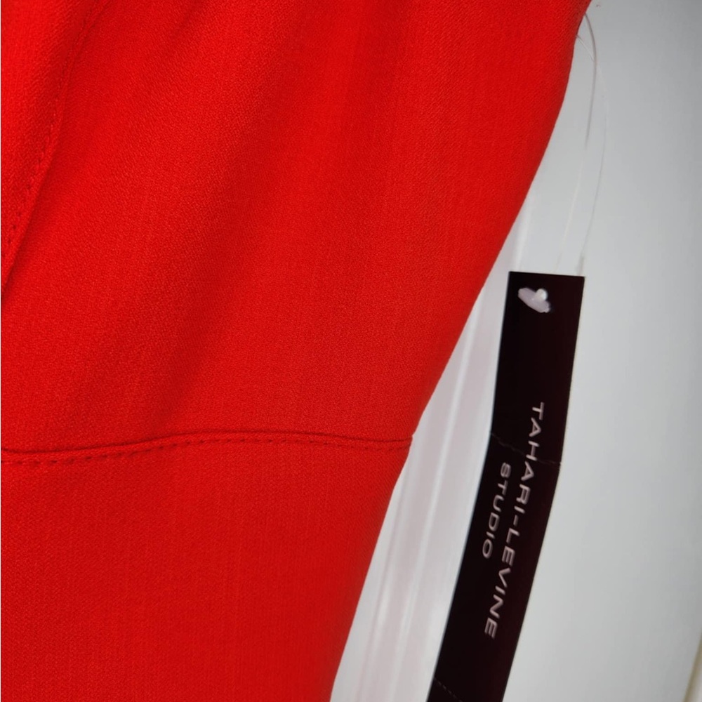 Tahari ASL Vibrant Red Dress - Picture 6 of 7